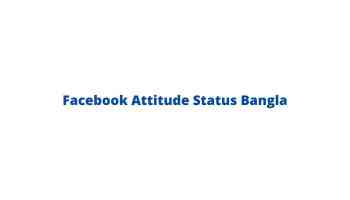 Facebook Attitude Status Bangla