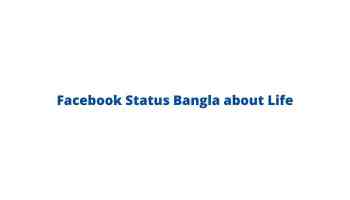 Facebook Status Bangla about Life