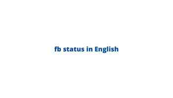 fb status in English